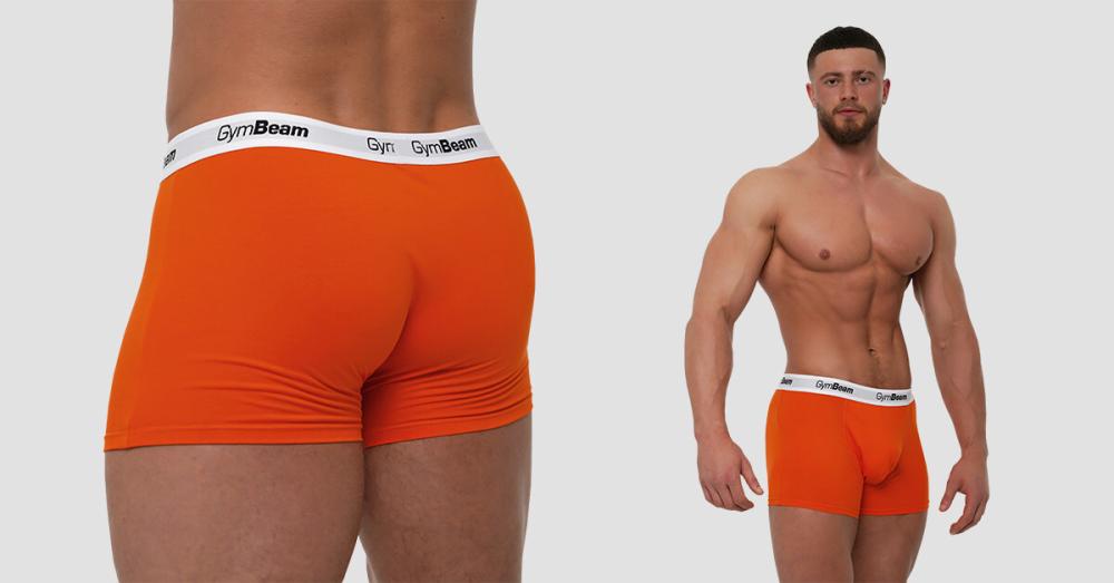 Pánské boxerky Essentials 3Pack Orange - GymBeam