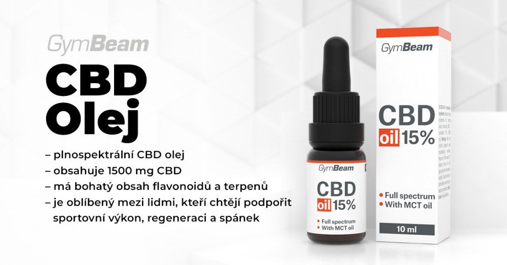 CBD olej 15% 10 ml - GymBeam