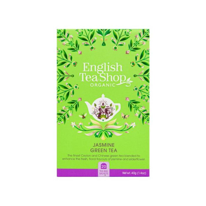 BIO Zelený čaj s jasmínem a květem bezu - English Tea Shop