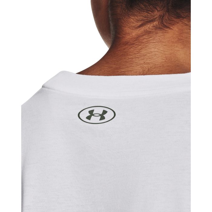 Dámský top Collegiate Crest Crop Top SS White - Under Armour