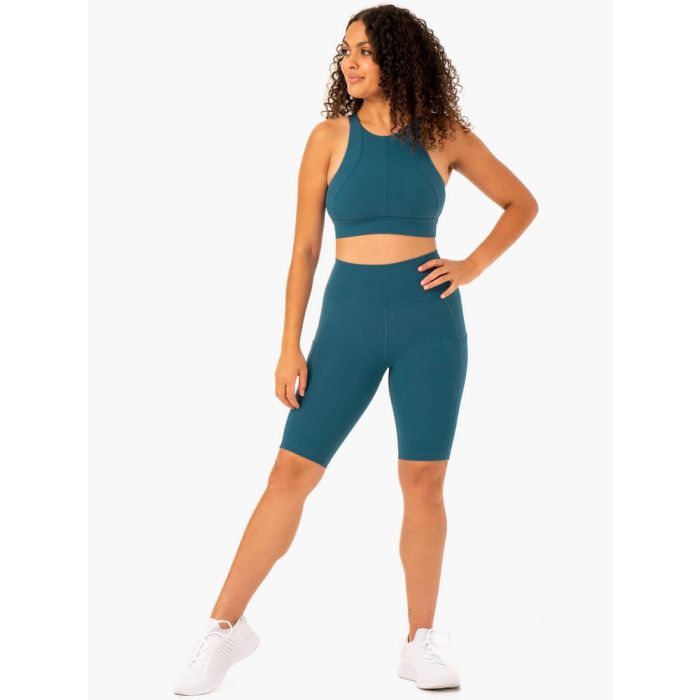 Sportovní podprsenka Reset High Impact Teal - Ryderwear