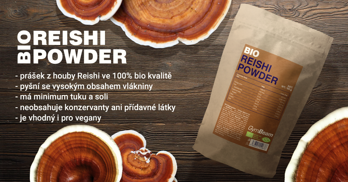 BIO Reishi prášek - GymBeam