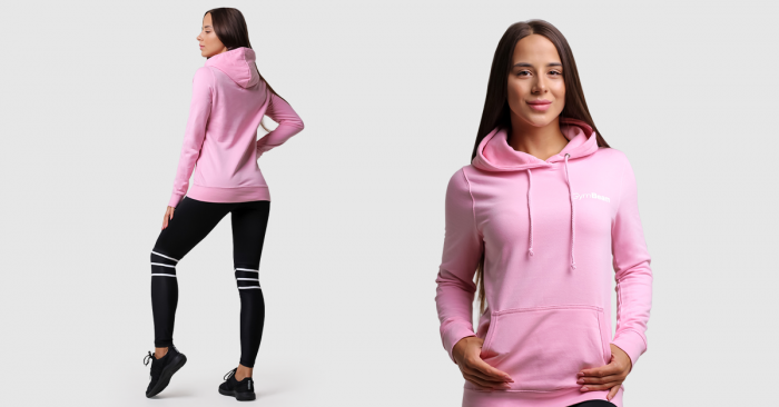 Dámská mikina PRO Hoodie Baby Pink - GymBeam