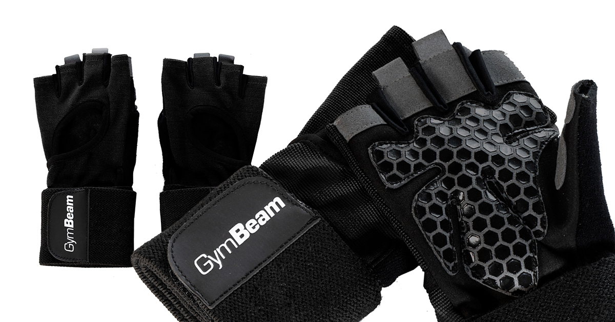 Dámské fitness rukavice Guard black - GymBeam